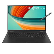 LG gram 16'' 2-in-1 16:10 WQXGA IPS Touch Display Ultra-Lightweight Laptop Intel® 13th Gen Core® i7 Evo™ Platform, Windows 11 Home, 16GB RAM, 512GB SSD, Black, 16T90R-K.AA75A9