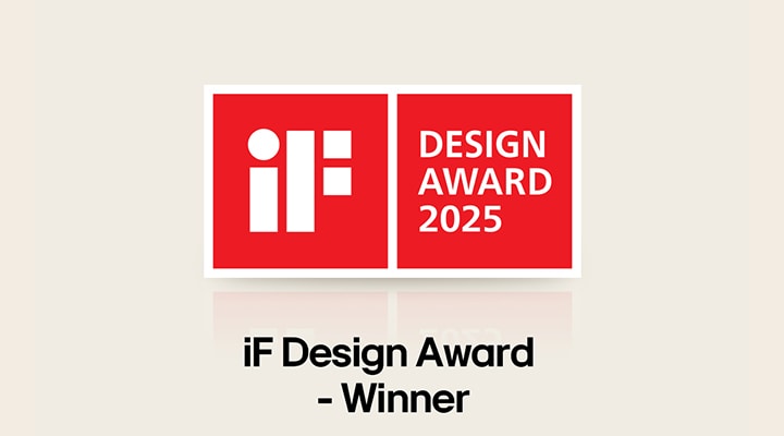 iF Design Award 2025 logo. Design Award Winner.