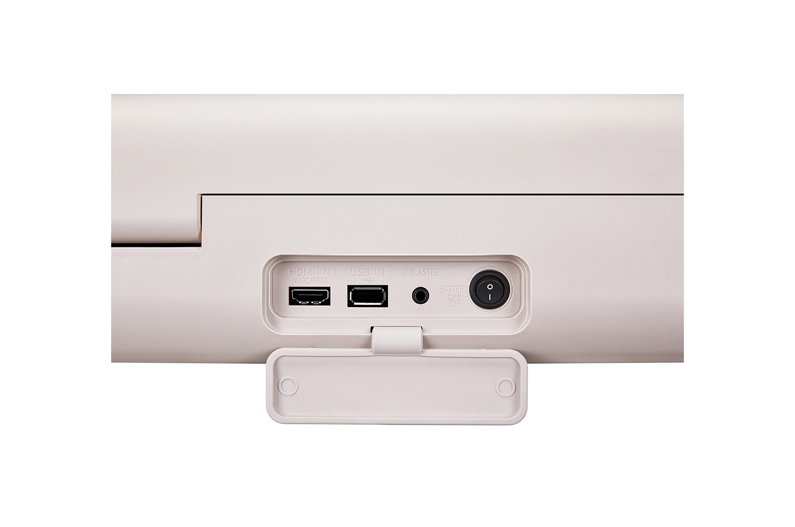 Close-up of the control panel