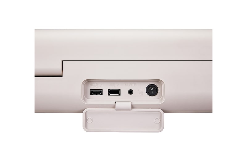 Close-up of the control panel