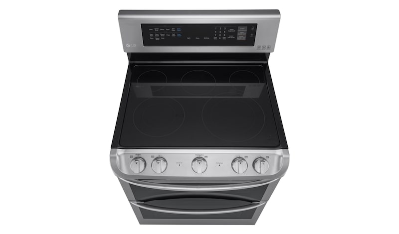 LG 7.3 cu. ft. Electric True Double Oven Range with ProBake™ Convection and EasyClean®, LDE4413ST