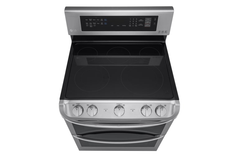 LG 7.3 cu. ft. Electric True Double Oven Range with ProBake™ Convection and EasyClean®, LDE4413ST