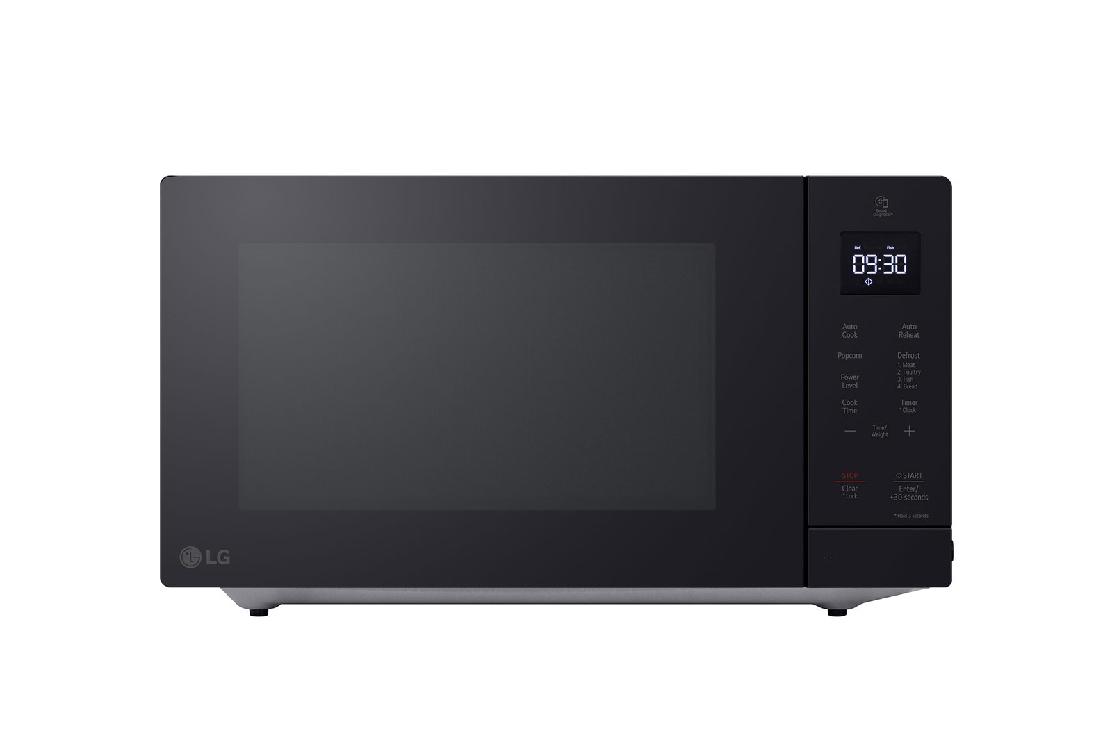 Front view of 1.1 cu ft. Countertop Microwave | EasyClean®interior, Black (MSER1130B)