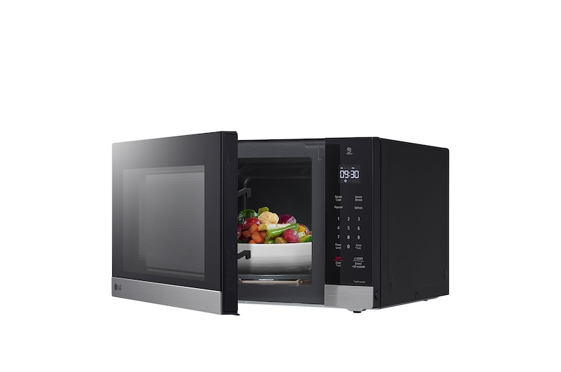 Front door open with filled view