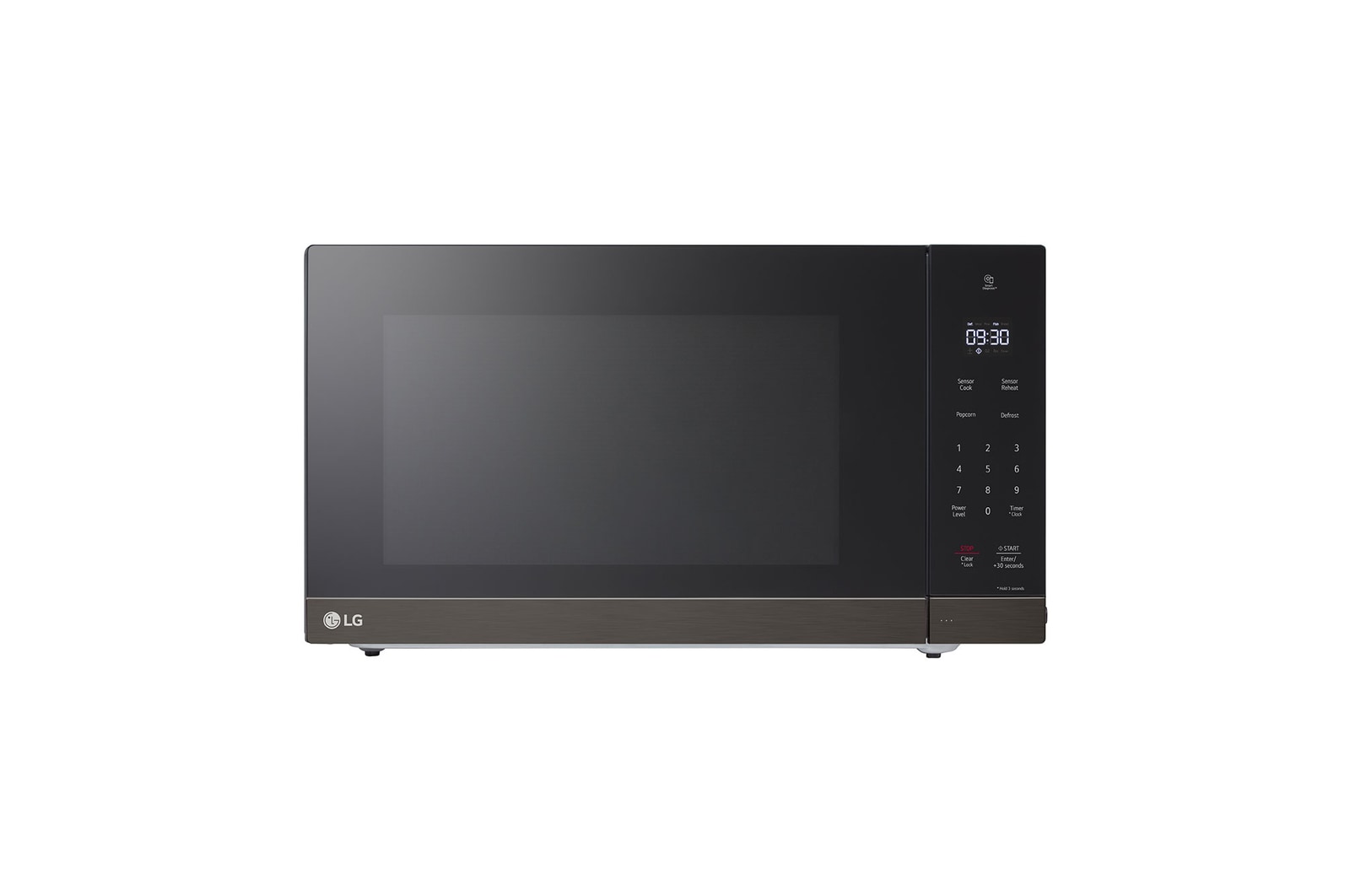 Front view of 2.0 cu ft. Countertop Microwave | Smart Inverter, Sensor Cook & NeoChef™, Black Stainless (MSER2090D)
