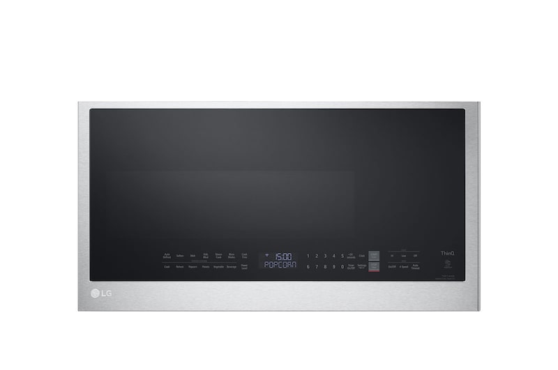 LG 2.0 cu ft. Over the Range Microwave Oven | Sensor Cook, 400 CFM Power Ventilation, EasyClean®& Smart, Stainless, MVEL2033F
