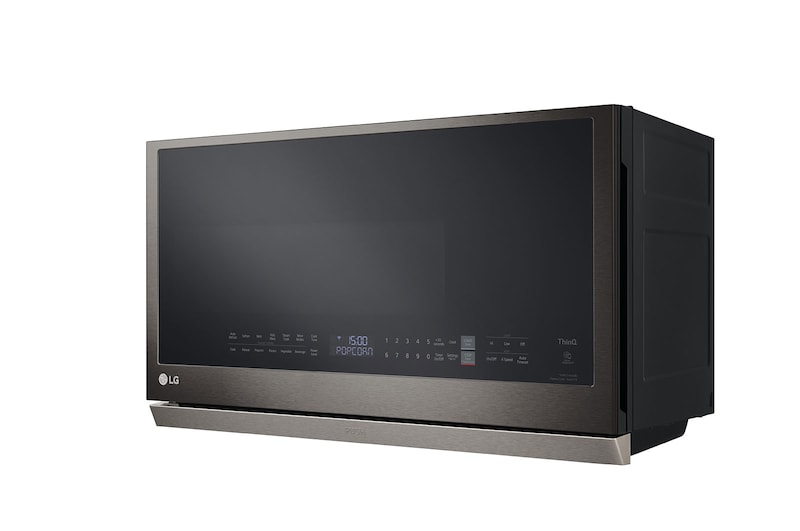 LG 2.1 cu ft. Over the Range Microwave Oven | ExtendaVent® 2.0, Sensor Cook, 400 CFM Power Ventilation, EasyClean®& Smart, Black Stainless, MVEL2137D