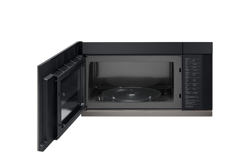 LG 2.1 cu ft. Over the Range Microwave Oven | ExtendaVent® 2.0, Sensor Cook, 400 CFM Power Ventilation, EasyClean®& Smart, Black Stainless, MVEL2137D