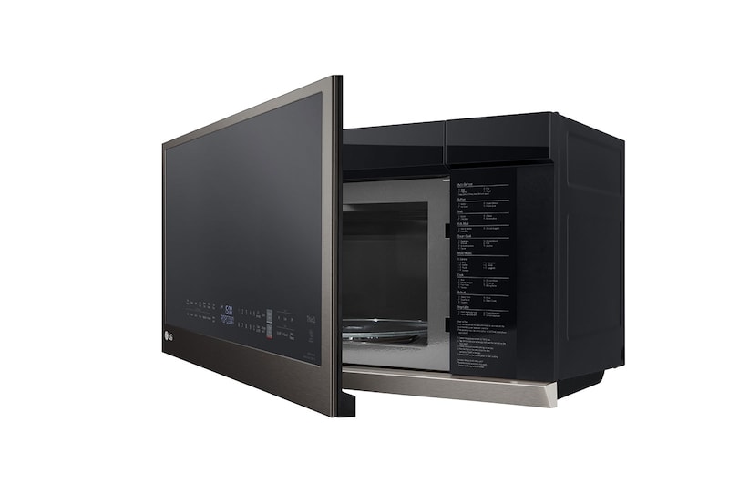 LG 2.1 cu ft. Over the Range Microwave Oven | ExtendaVent® 2.0, Sensor Cook, 400 CFM Power Ventilation, EasyClean®& Smart, Black Stainless, MVEL2137D