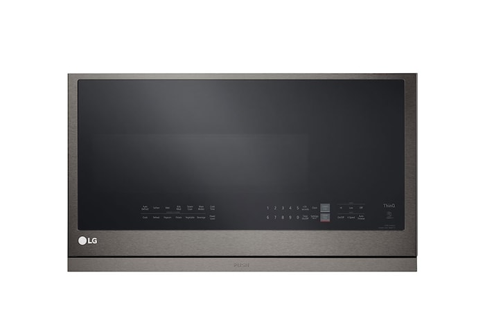 LG 2.1 cu ft. Over the Range Microwave Oven | ExtendaVent® 2.0, Sensor Cook, 400 CFM Power Ventilation, EasyClean®& Smart, Black Stainless, MVEL2137D