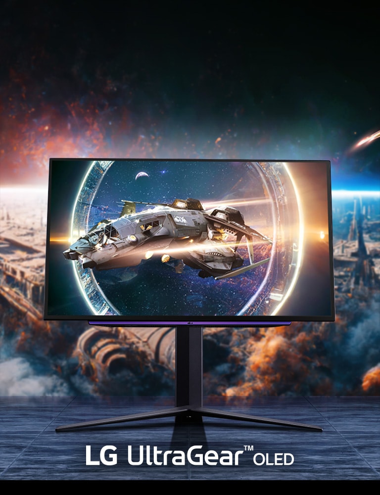 27'' UltraGear™ OLED Gaming Monitor QHD with 240Hz Refresh Rate 0.03ms  (GtG) Response Time - 27GR95QE-B