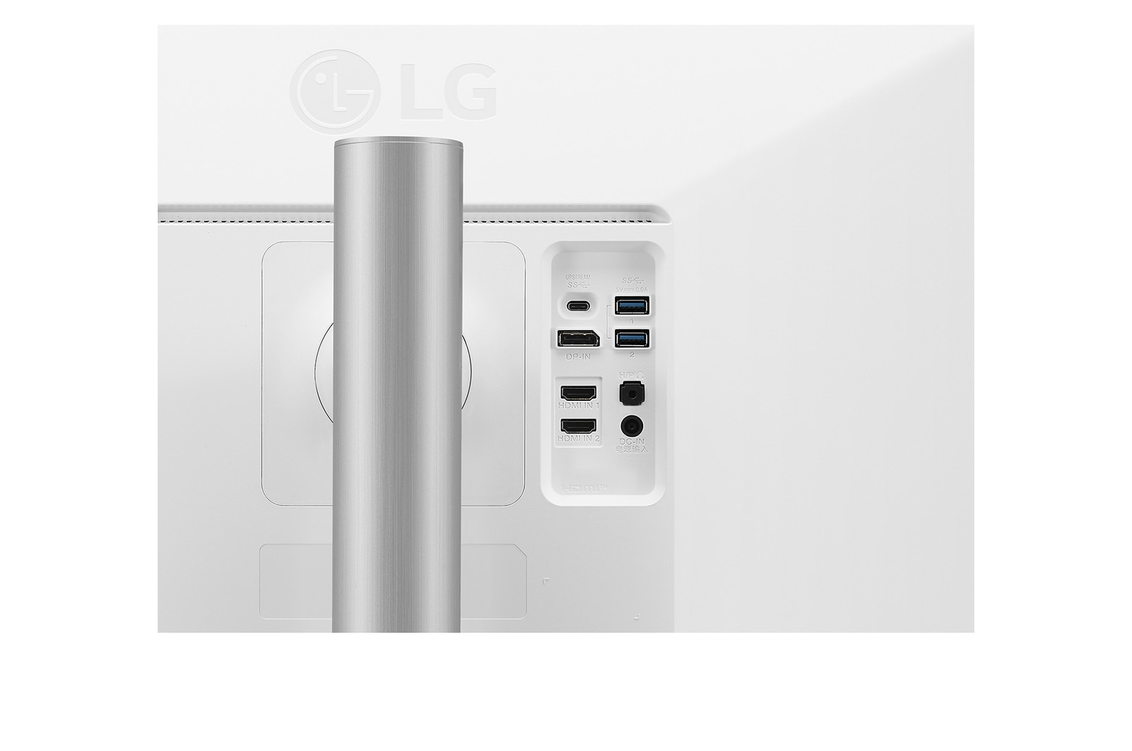 close-up view of ports