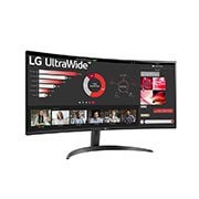 LG 34'' 21:9 Curved UltraWide™ QHD (3440x1440) Monitor with FreeSync™, 34WR50QC-B