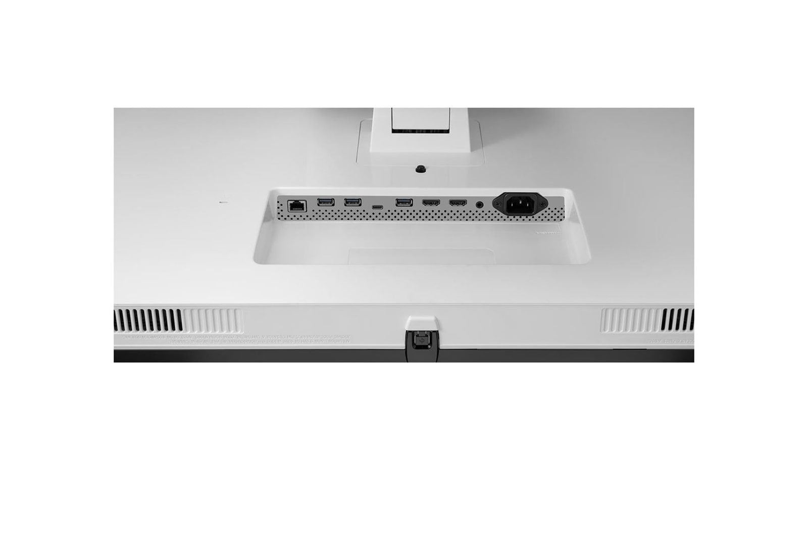 close-up view of ports