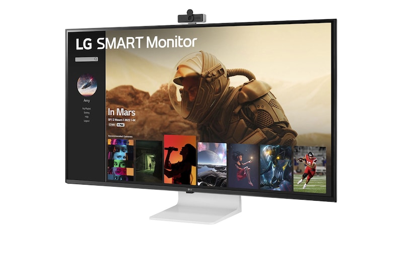 LG 43" 4K UHD IPS Smart Monitor with webOS, 43SQ700S-W