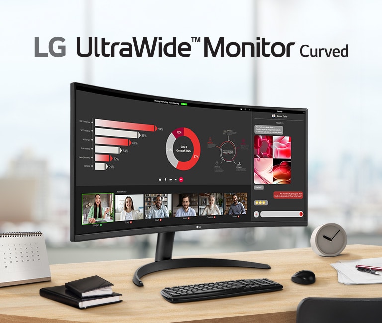 LG UltraWide™ monitor curved