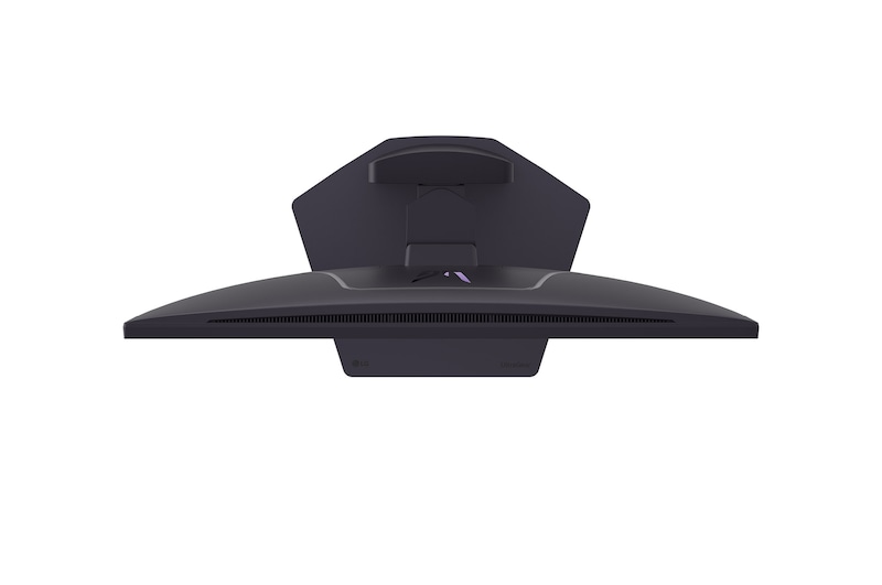 top view of monitor showcasing slim design