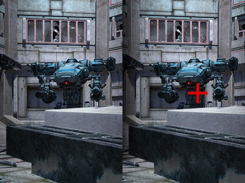 Comparison of Black Stabilizer - The left image is the Black Stabilizer 'off,' and the Right image is the Black Stabilizer 'on'