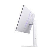 side view of a tilted monitor