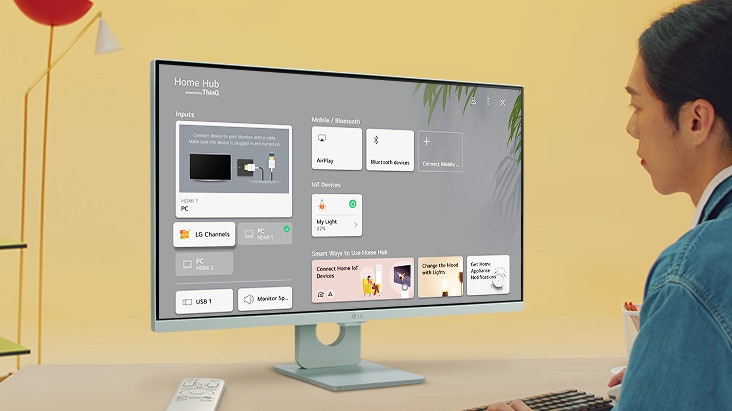 ThinQ Home Dashboard.