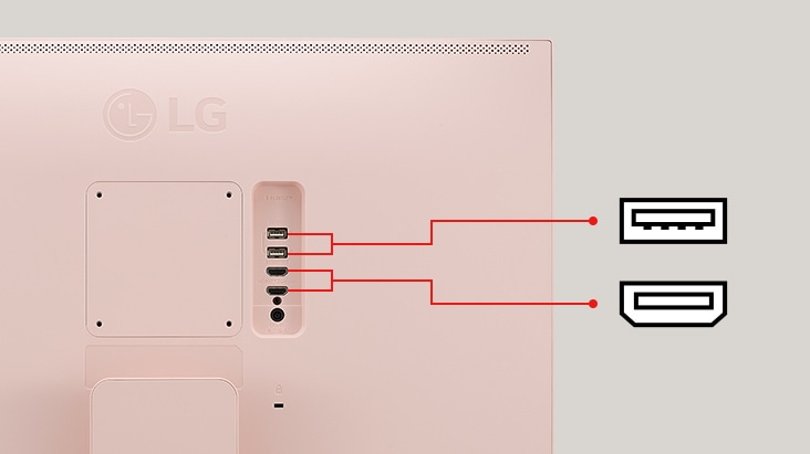 LG MyView Smart Monitor offers two USB and two HDMI ports.