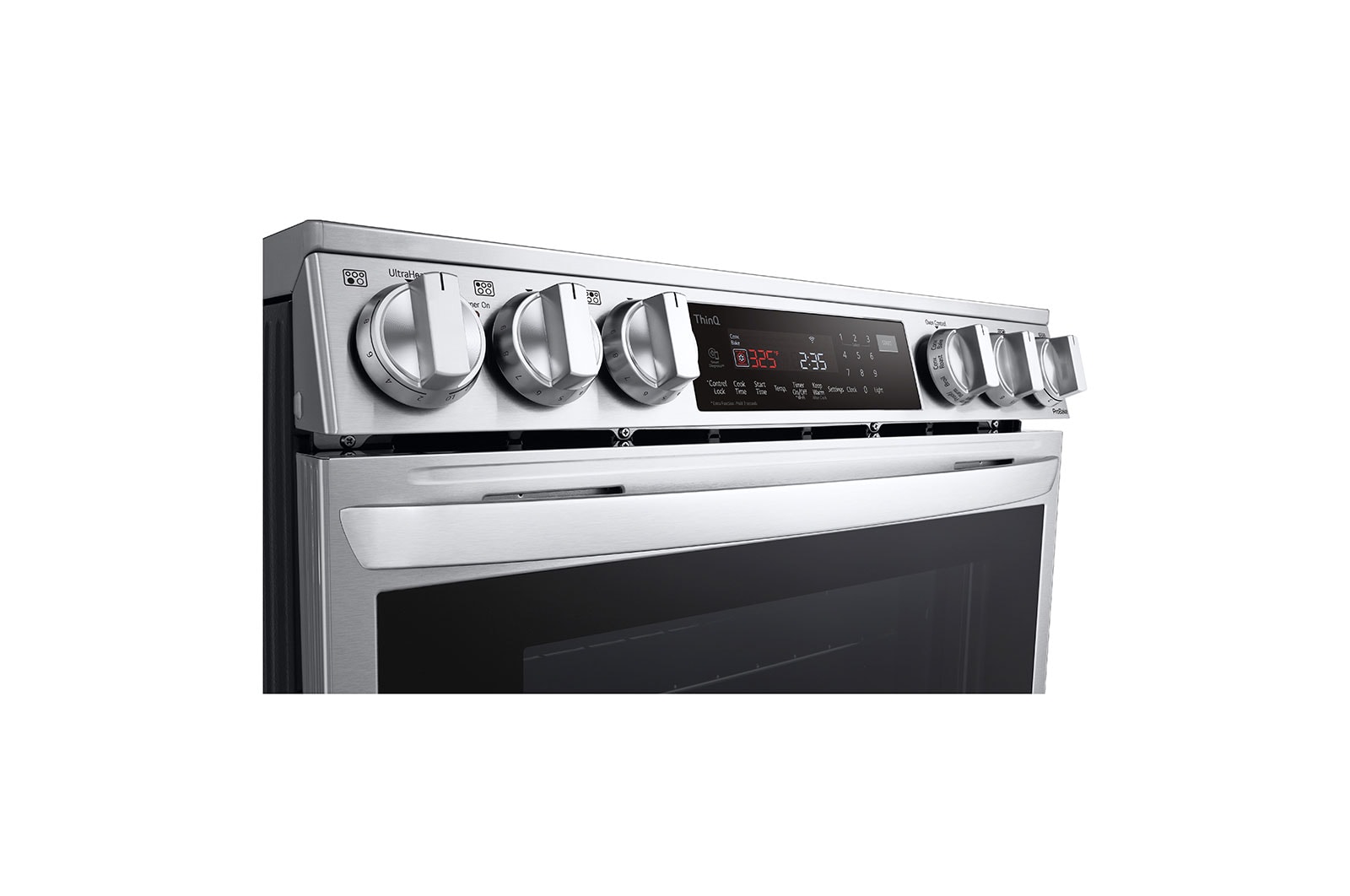 LG 6.3 cu ft. Smart Wi-Fi Enabled ProBake Convection® InstaView™ Electric Slide-in Range with Air Fry, LSEL6335F