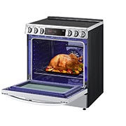 LG 6.3 cu ft. Smart Wi-Fi Enabled ProBake Convection® InstaView™ Electric Slide-in Range with Air Fry, LSEL6335F