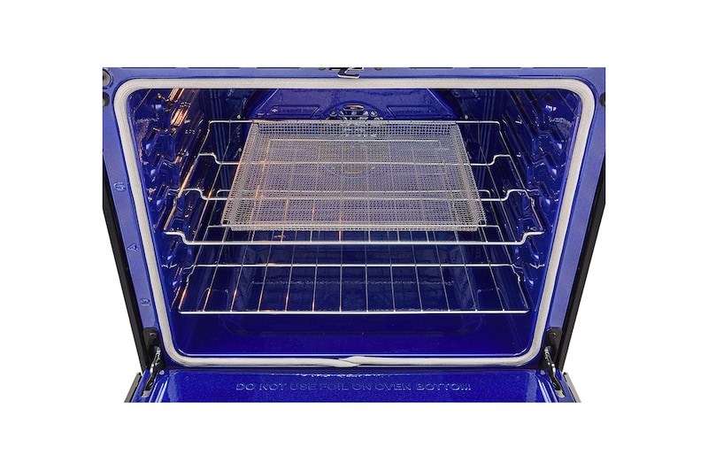 LG 30" Gas 6.3 cu ft. Range | Probake Convection, Air Fry, InstaView®, SelfClean, EasyClean®& Smart, Black Stainless, Slide-in, LSGL6335D