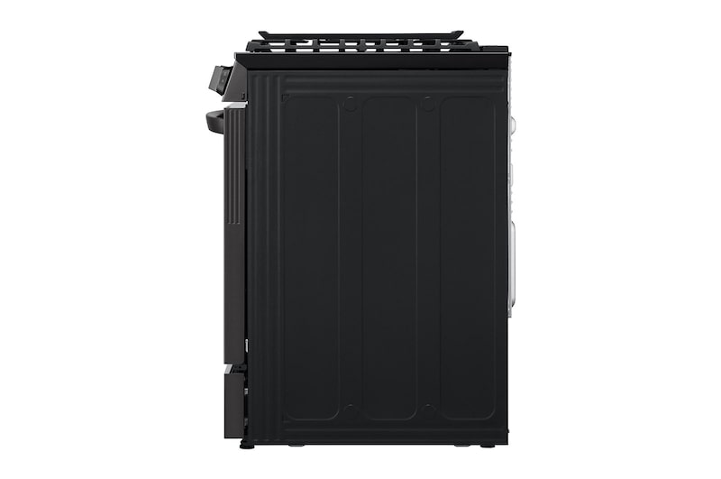 LG 30" Gas 6.3 cu ft. Range | Probake Convection, Air Fry, InstaView®, SelfClean, EasyClean®& Smart, Black Stainless, Slide-in, LSGL6335D