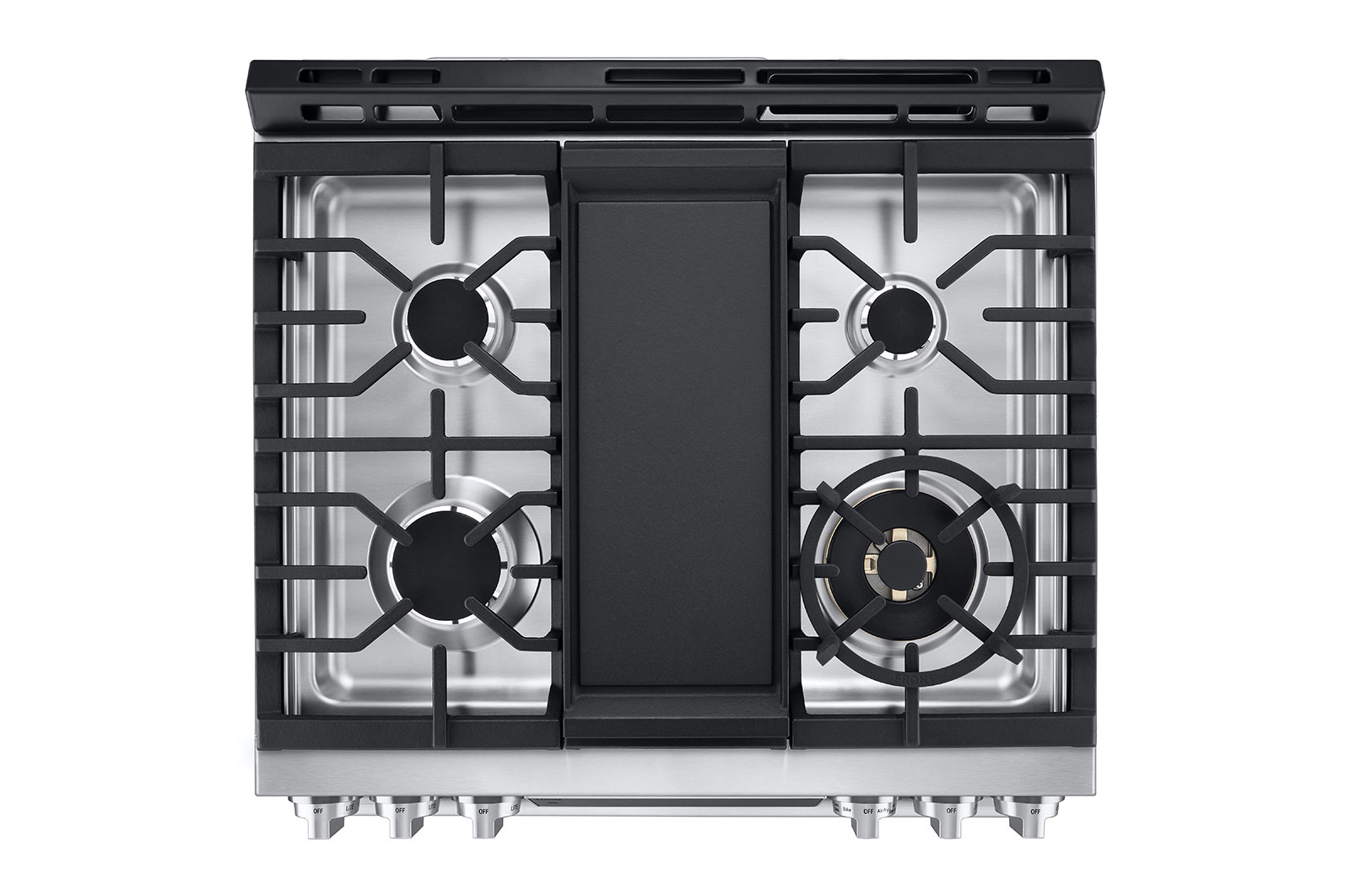 LG STUDIO 30" Gas 6.3 cu ft. Range | Probake Convection, Air Sous-Vide, Air Fry, SelfClean, EasyClean®& Smart, Stainless, Slide-in, LSGS6338F