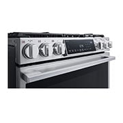 LG STUDIO 30" Gas 6.3 cu ft. Range | Probake Convection, Air Sous-Vide, Air Fry, SelfClean, EasyClean®& Smart, Stainless, Slide-in, LSGS6338F