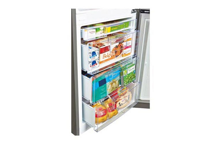 LG 24" Counter Depth Bottom Freezer Refrigerator with Smart Inverter, 10 cu. ft., LBNC10551W