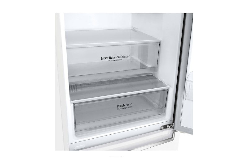 LG 24" 12 cu.ft. Counter-Depth Bottom Freezer Refrigerator, LBNC12231W