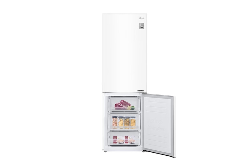 LG 24" 12 cu.ft. Counter-Depth Bottom Freezer Refrigerator, LBNC12231W