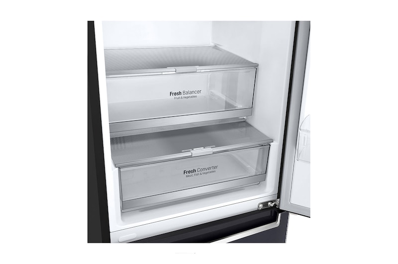 LG 24" Counter Depth Bottom Freezer Refrigerator with DoorCooling<sup>+</sup> and Wine Rack, 12 cu. ft., LBNC12241P