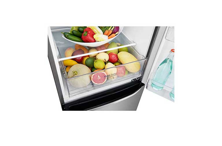 LG 24" Counter Depth Bottom Freezer Refrigerator with Smart Inverter, 12 cu. ft., LBNC12551V