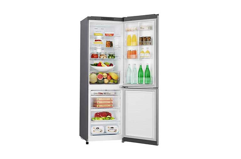 LG 24" Counter Depth Bottom Freezer Refrigerator with Smart Inverter, 12 cu. ft., LBNC12551V