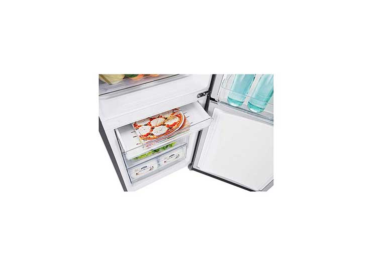LG 24" Counter Depth Bottom Freezer Refrigerator with Smart Inverter, 12 cu. ft., LBNC12551V