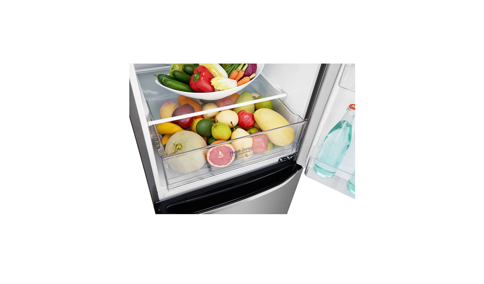 LG 24" Counter Depth Bottom Freezer Refrigerator with Smart Inverter, 12 cu. ft., LBNC12551V