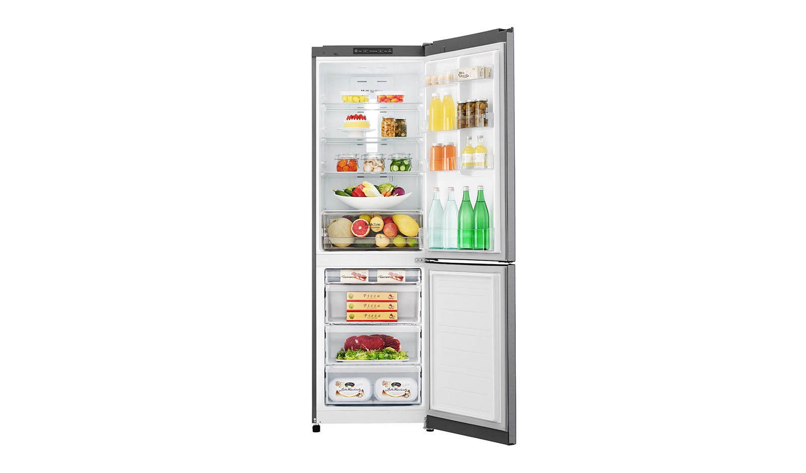 LG 24" Counter Depth Bottom Freezer Refrigerator with Smart Inverter, 12 cu. ft., LBNC12551V