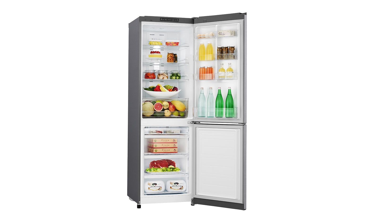 LG 24" Counter Depth Bottom Freezer Refrigerator with Smart Inverter, 12 cu. ft., LBNC12551V