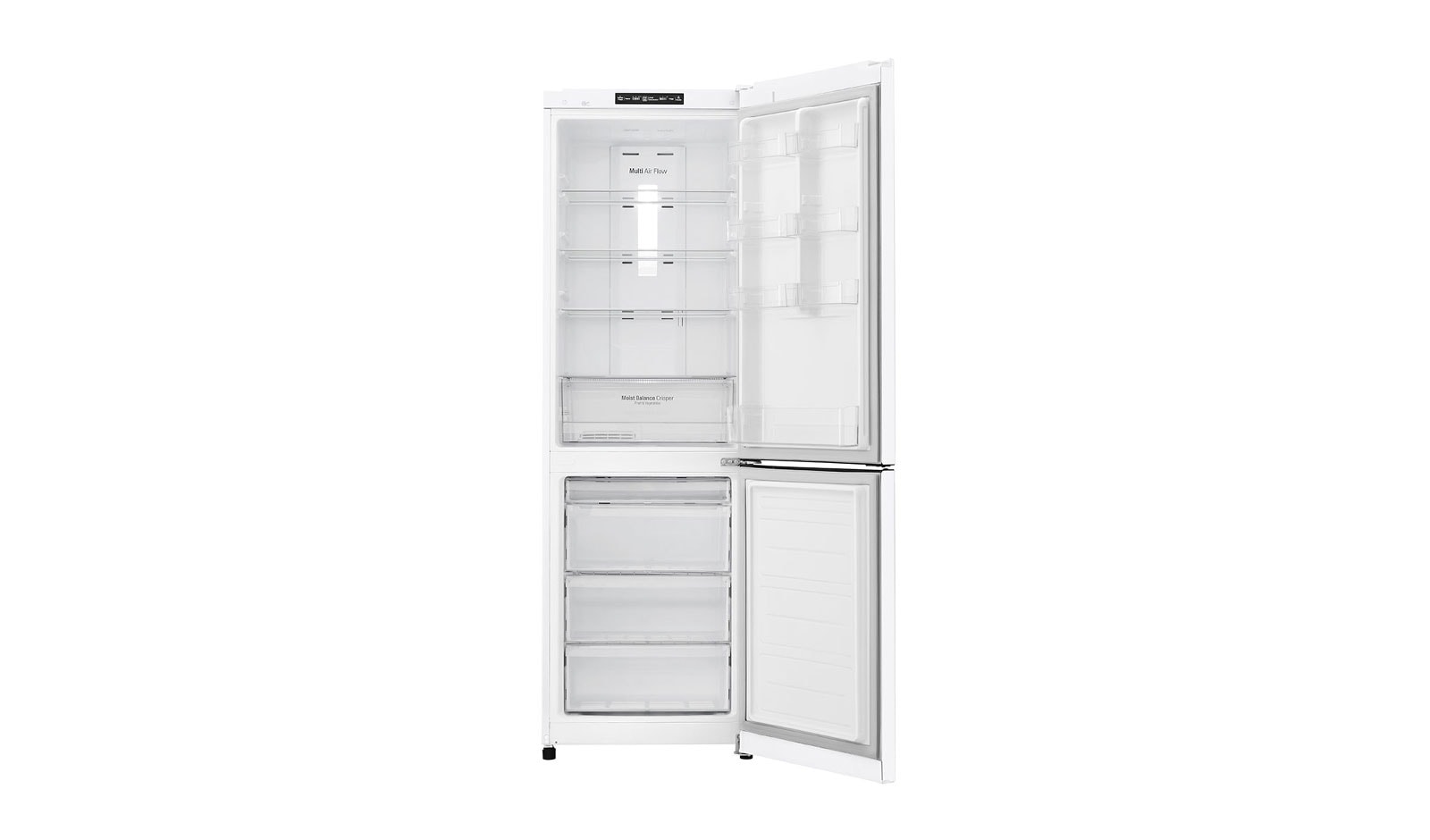LG 24" Counter Depth Bottom Freezer Refrigerator with Smart Inverter, 12 cu. ft., LBNC12551W