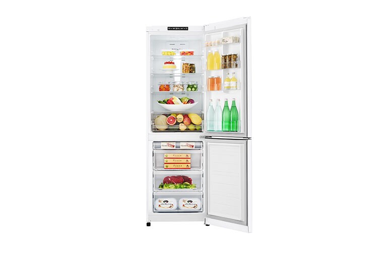 LG 24" Counter Depth Bottom Freezer Refrigerator with Smart Inverter, 12 cu. ft., LBNC12551W