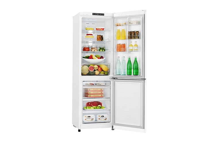 LG 24" Counter Depth Bottom Freezer Refrigerator with Smart Inverter, 12 cu. ft., LBNC12551W