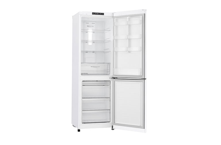 LG 24" Counter Depth Bottom Freezer Refrigerator with Smart Inverter, 12 cu. ft., LBNC12551W
