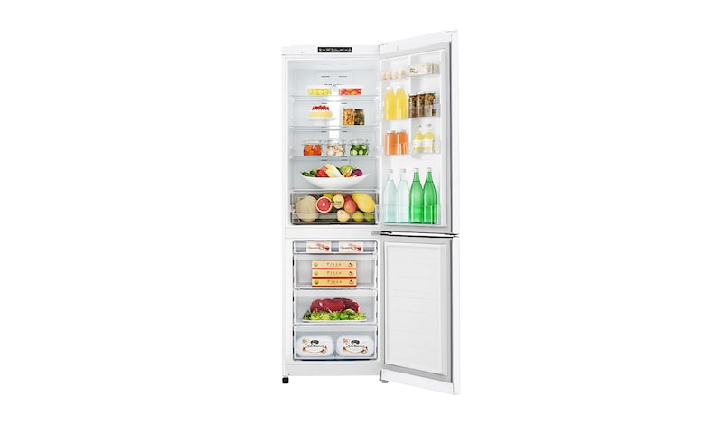 LG 24" Counter Depth Bottom Freezer Refrigerator with Smart Inverter, 12 cu. ft., LBNC12551W