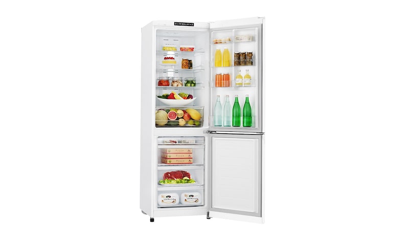 LG 24" Counter Depth Bottom Freezer Refrigerator with Smart Inverter, 12 cu. ft., LBNC12551W