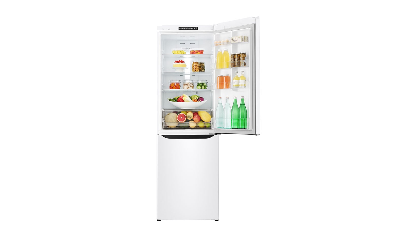LG 24" Counter Depth Bottom Freezer Refrigerator with Smart Inverter, 12 cu. ft., LBNC12551W