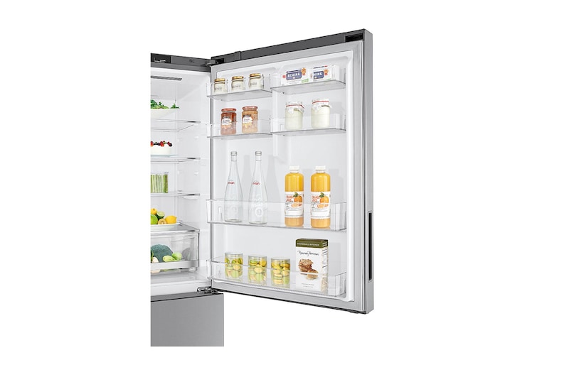 LG 28" Counter-Depth Bottom Freezer with Door Cooling®+ and Flip-up Shelf, 15 cu.ft., LBNC15231V