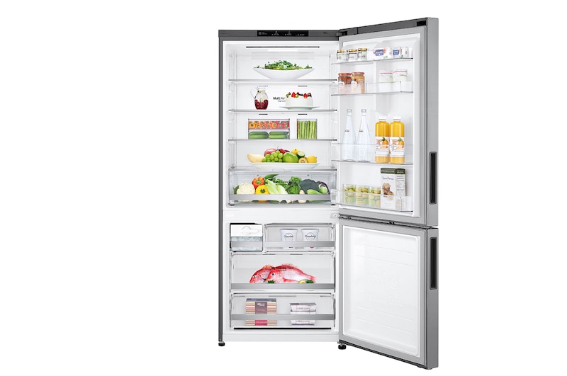 LG 28" Counter-Depth Bottom Freezer with Door Cooling®+ and Flip-up Shelf, 15 cu.ft., LBNC15231V